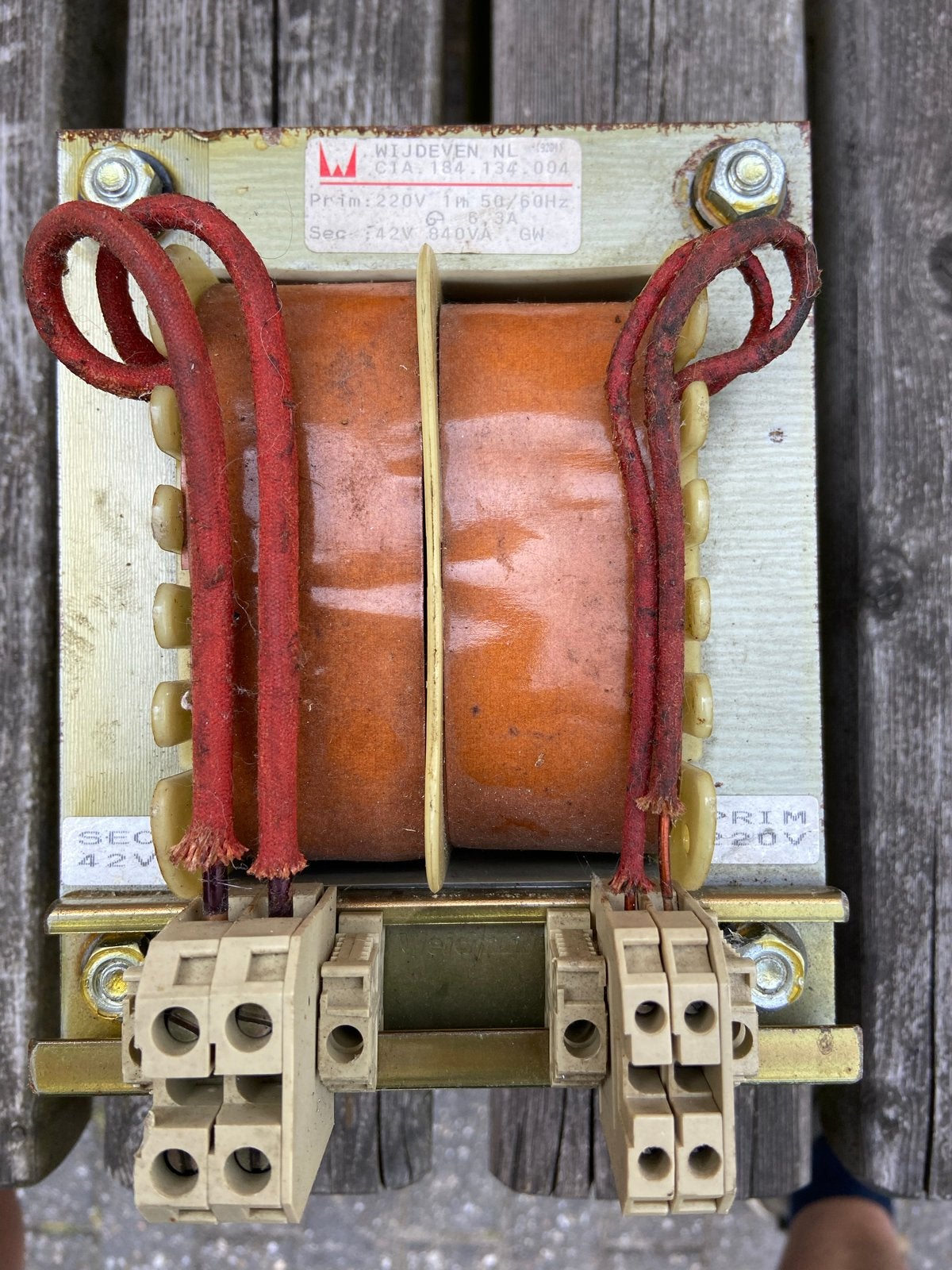Trafo 42V 20A - Wijdeven C1A.184.134.004, Ophalen, Gebruikt