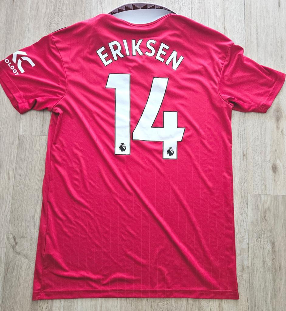 Manchester United voetbalshirt Christian Eriksen, Maat M, Ophalen of Verzenden, Zo goed als nieuw, Shirt