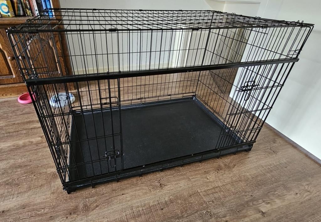 Hondenbench Duvo Ninja -  incl schuifdeur/divider- 107x71x79, Dieren en Toebehoren, Ophalen, Zo goed als nieuw