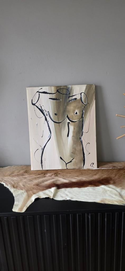 Orgineel schilderij C.M. Leushuis - Torso (inc certificate), Ophalen