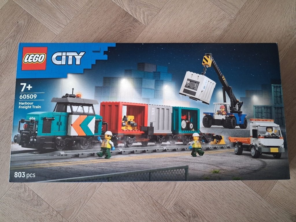 LEGO 60509 City: Containertrein met Kraan en Vrachtwagen, Kinderen en Baby's, City, Lego, Nieuw, Ophalen of Verzenden