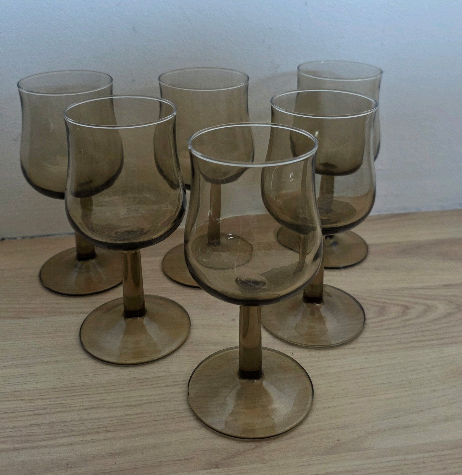 6 luminarc france rookglas borrelglaasjes, Ophalen of Verzenden, Zo goed als nieuw, Bierglas