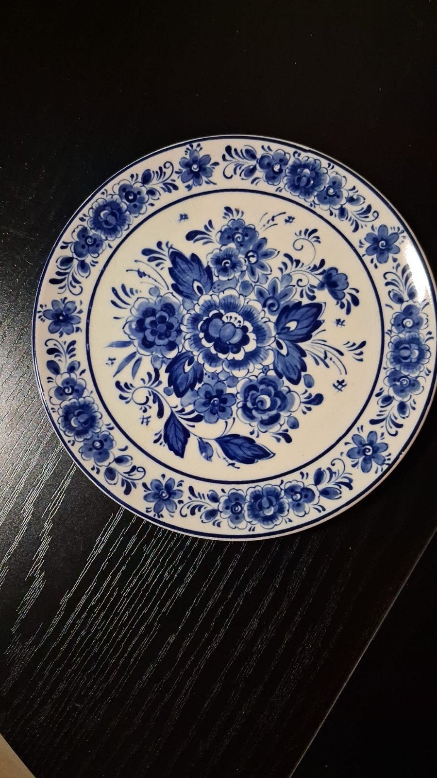 Royal Delft Blauw Handwerk Wandbord - Bloemenmotief, Antiek en Kunst, Antiek | Wandborden en Tegels, Ophalen of Verzenden