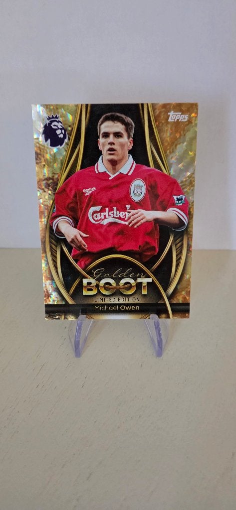 2025 Topps Premier League Michael Owen Liverpool Golden Boot, Verzenden, Zo goed als nieuw, Plaatje