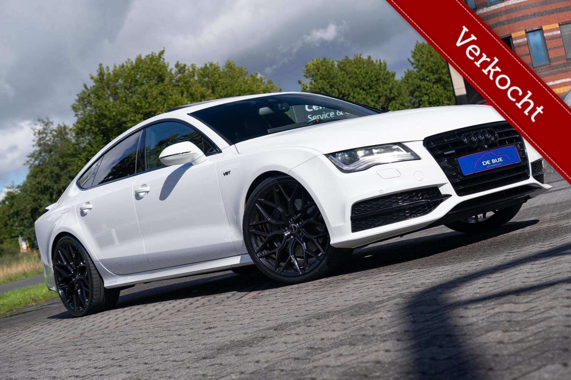 Audi A7 Sportback 3.0 TDI BiT 313PK Quattro|S-line|Panoramad, Auto's, Euro 5, Gebruikt, Zwart, 4 stoelen