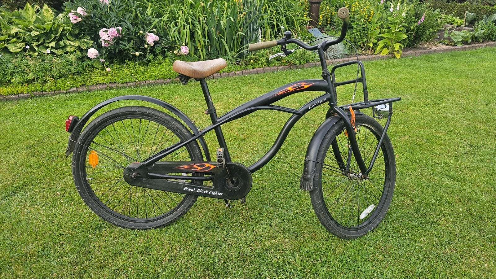 Kinderfiets 24 inch - Popal Black Fighter, Ophalen of Verzenden, Gebruikt, 20 inch of meer, Popal