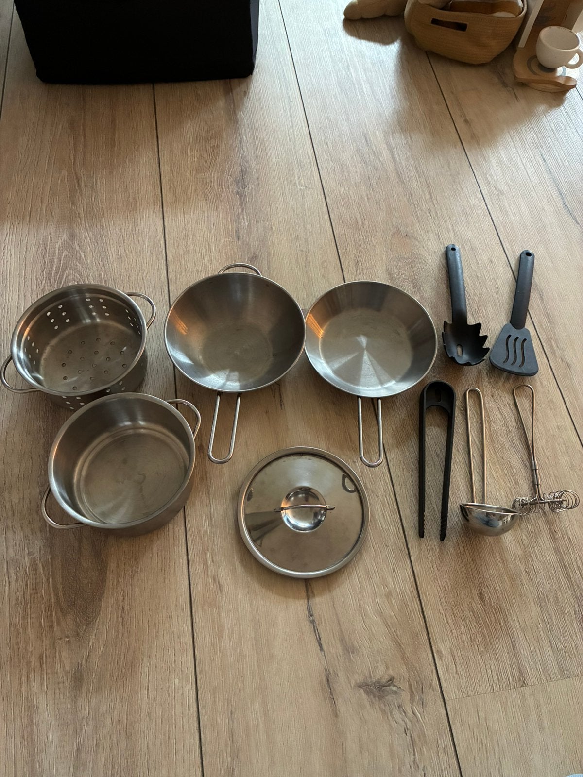 Ikea duktig pannenset en keukengerei, Ophalen of Verzenden, Gebruikt, Overige materialen, Speelkeuken-accessoire