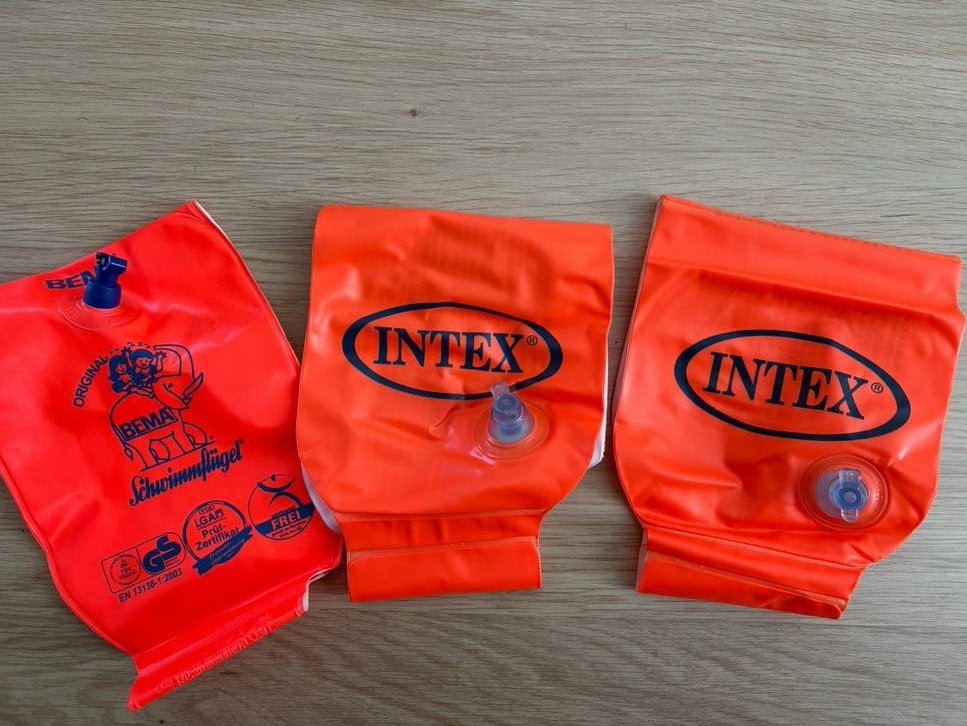 Zwembandjes set (Intex & Bema) 3-6 jaar, 18-30 kg, Kinderen en Baby's, Kinderkleding | Kinder-zwemkleding, Gebruikt, Jongen of Meisje