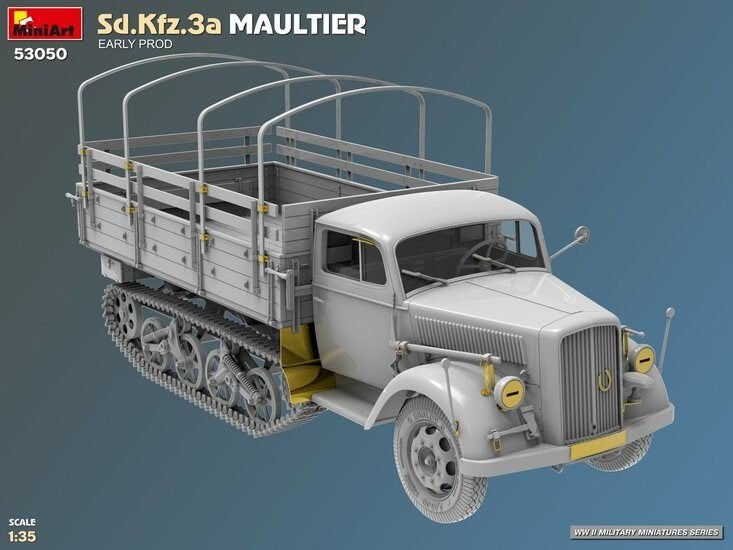MINIART SD.KFZ.3A MAULTIER EARLY PROD (OPEL BLITZ) 1:35, Overige merken, Auto, Verzenden, 1:32 tot 1:50