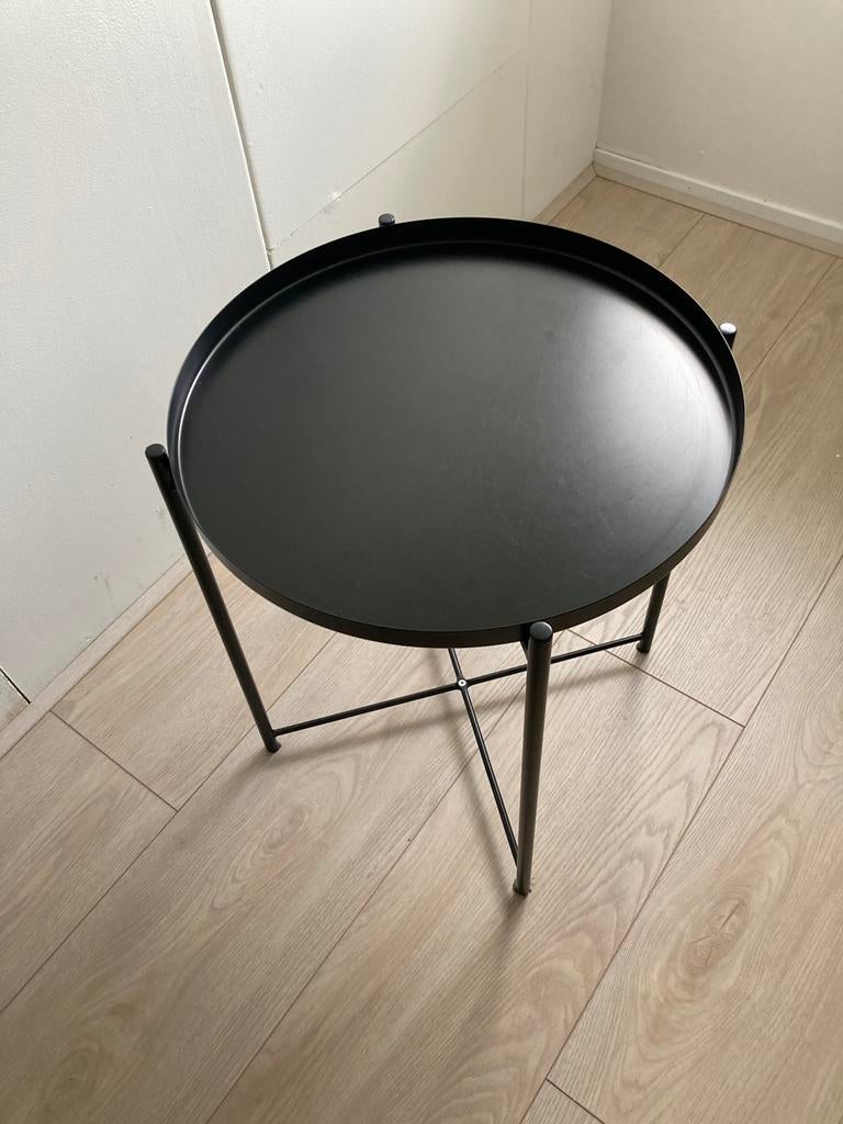IKEA GLADOM salontafel, Minder dan 55 cm, Gebruikt, Metaal of Aluminium, Rond