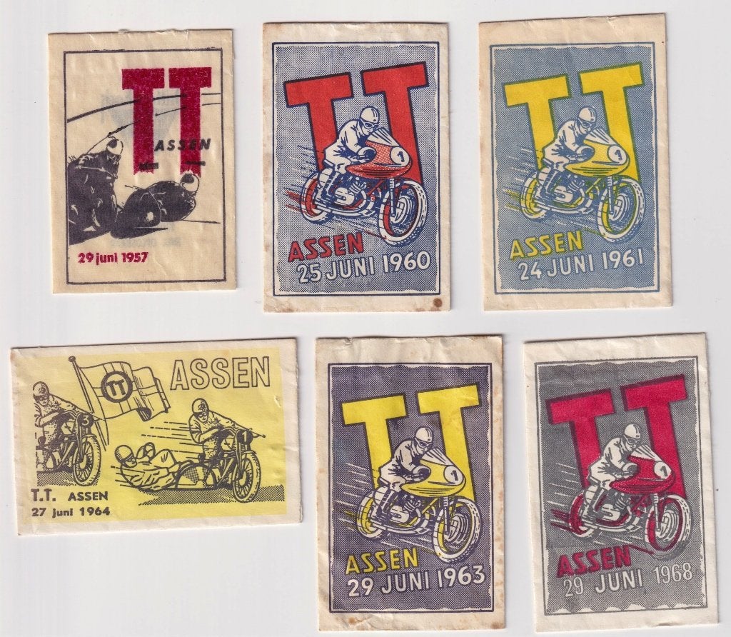 6x TT Assen motorsport, Ophalen of Verzenden, Nederland