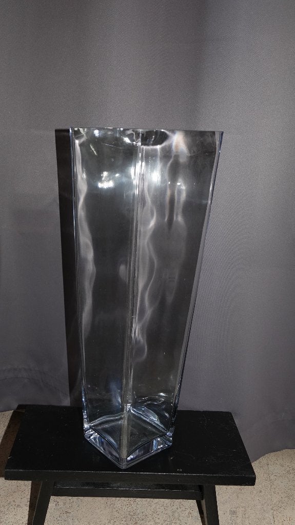 Vaas Hoog / Hoekig, Huis en Inrichting, Woonaccessoires | Vazen, Ophalen, Gebruikt, Glas, 50 cm