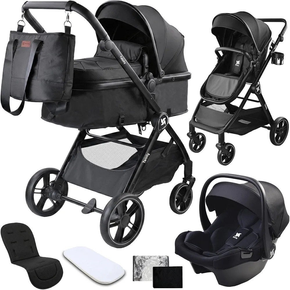 Twinly Fabuly 3-in-1 Baby Travel System with i-Size Car Seat, Ophalen of Verzenden, Nieuw, Overige merken