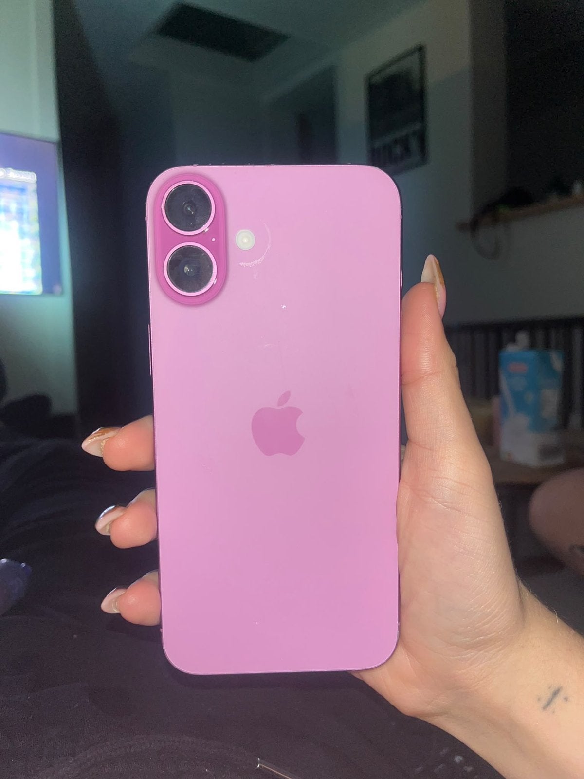 Roze iPhone 16 plus met 128 GB opslag, Telecommunicatie, Ophalen, 97 %, 128 GB, IPhone 16 Plus