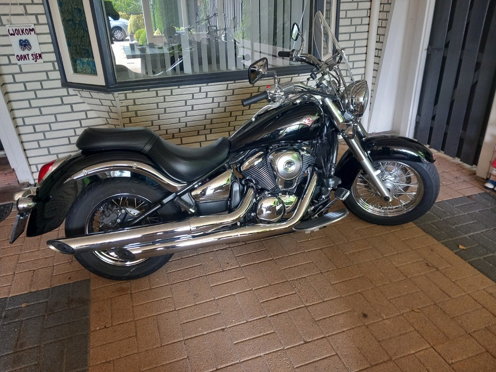 Kawasaki vn 900 classic lage klm stand