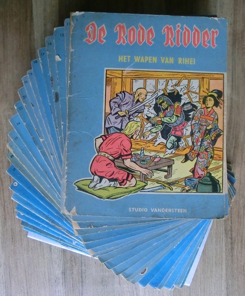 22 stripboeken uit de reeks van de Rode Ridder, Boeken, Meerdere stripboeken, Ophalen of Verzenden, Gelezen