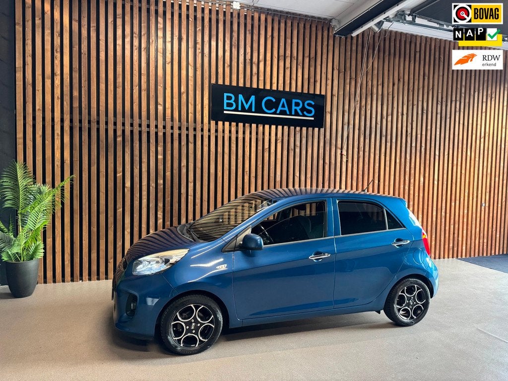 Kia Picanto 1.0 CVVT First Edition Airco, Led, Led, Auto's, Kia, Voorwielaandrijving, Euro 5, Gebruikt, Blauw