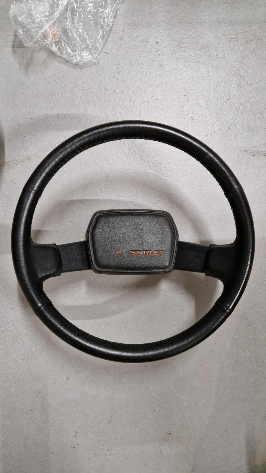 Starlet p7 S OEM leren stuur, Ophalen, Gebruikt, Toyota