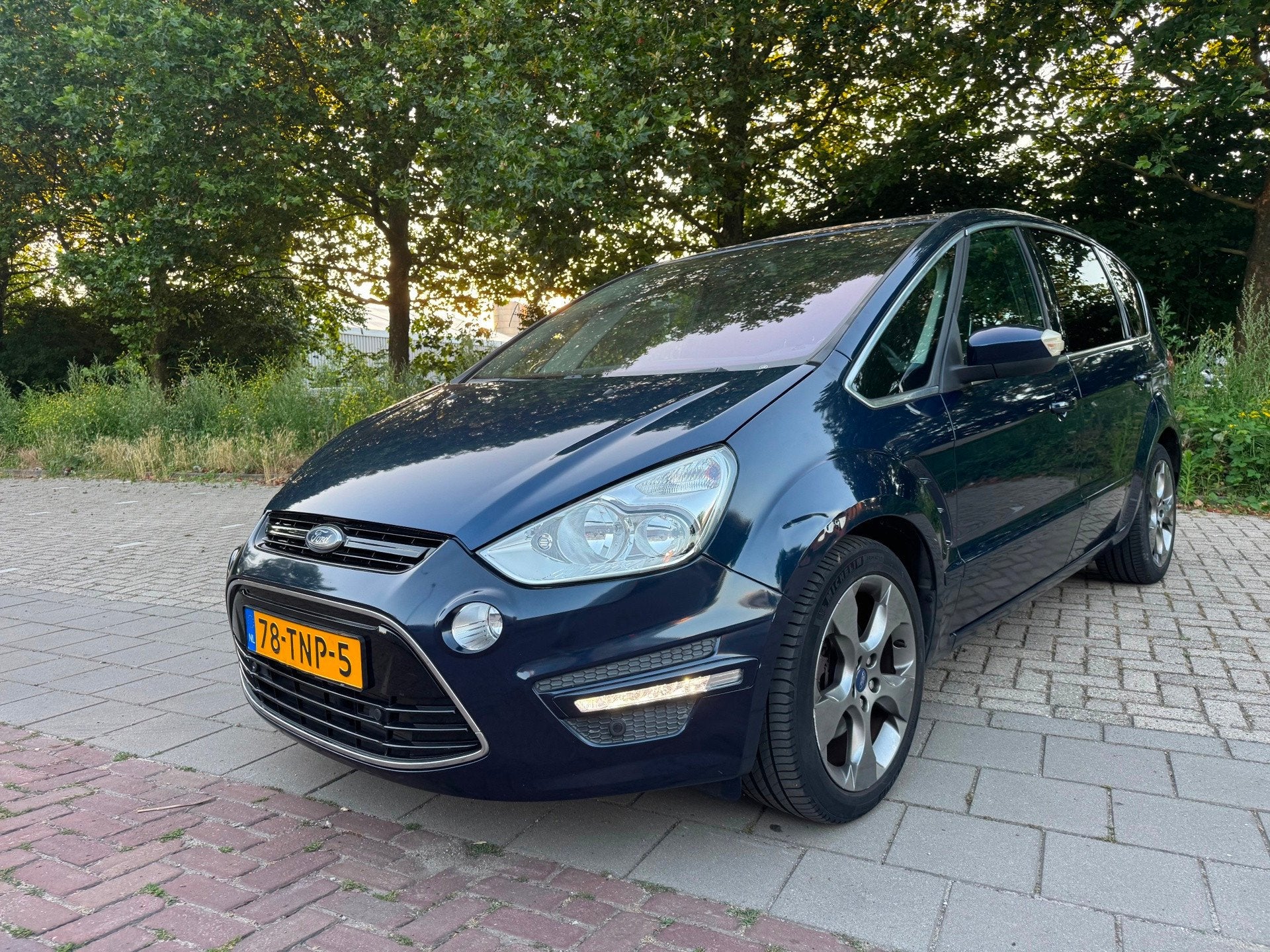 Ford S-Max 1.6 EcoBoost Titanium, Auto's, Ford, Voorwielaandrijving, Gebruikt, 4 cilinders, Blauw