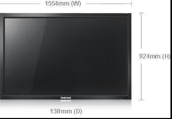 Samsung Syncmaster 650TS-2 | 65inch monitor, Computers en Software, Monitoren, Ophalen, HDMI, Gebruikt, 65inch