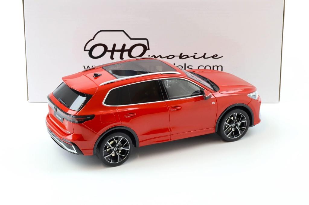 Volkswagen Tiguan E TSI R-Line 2024 Persimmon Red - 1:18, Hobby en Vrije tijd, Modelauto's | 1:18, OttOMobile, Auto, Nieuw, Ophalen of Verzenden
