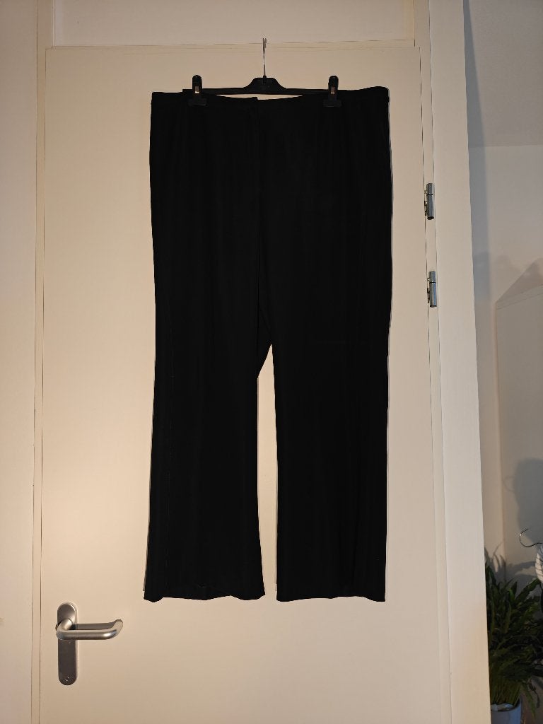 21. Samoon (Gerry Weber) zwarte wide leg pantalon, Kleding | Dames, Grote Maten, Ophalen of Verzenden, Zo goed als nieuw, Zwart