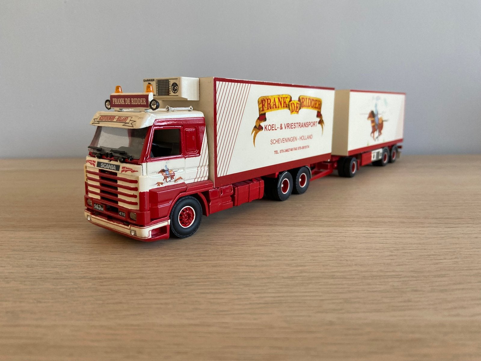 Tekno Scania 143 Frank De Ridder 6as Combi, Ophalen of Verzenden, Nieuw, Bus of Vrachtwagen, Tekno