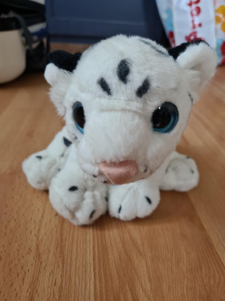 Knuffel wit tijgertje, Kinderen en Baby's, Speelgoed | Knuffels en Pluche, Ophalen of Verzenden, Zo goed als nieuw, Overige typen