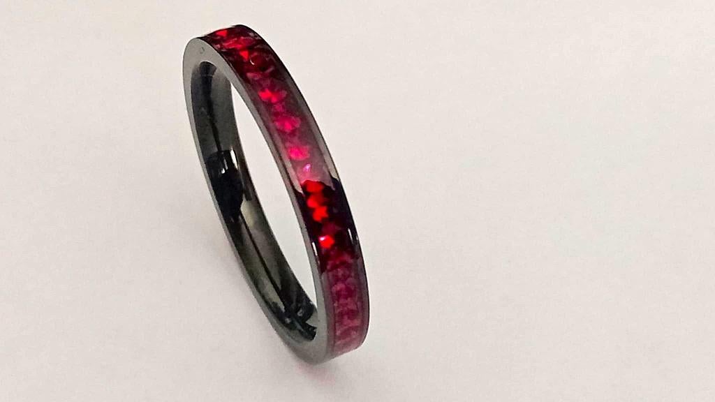Red Ruby AA1 Zirkon Melano Style Ring – S:19*mm, Sieraden, Tassen en Uiterlijk, Ringen, 19 tot 20, Nieuw, Ophalen of Verzenden