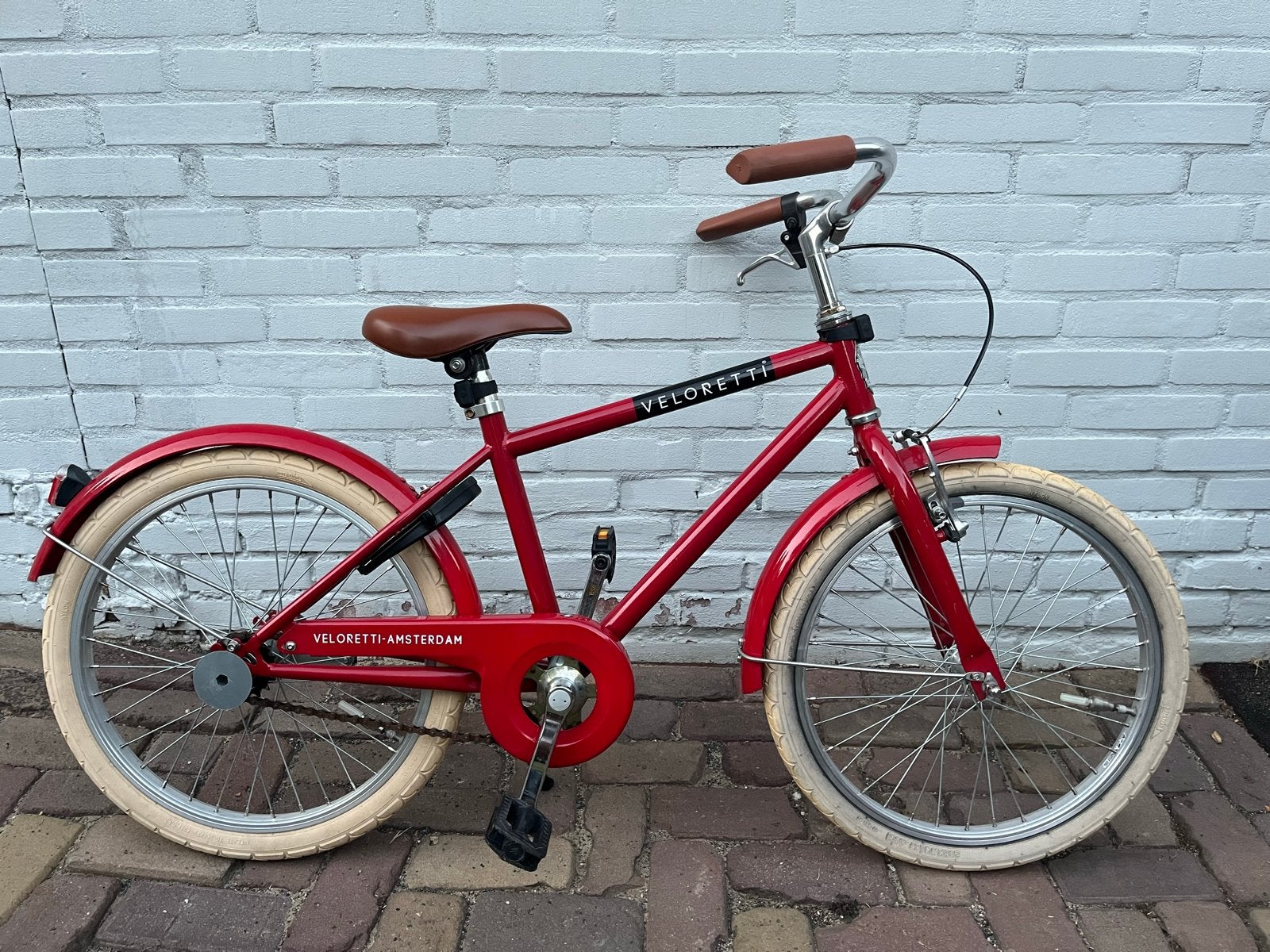 Veloretti Kinderfiets - Rood, 20 inch, Ophalen, Gebruikt, Terugtraprem, 16 tot 20 inch