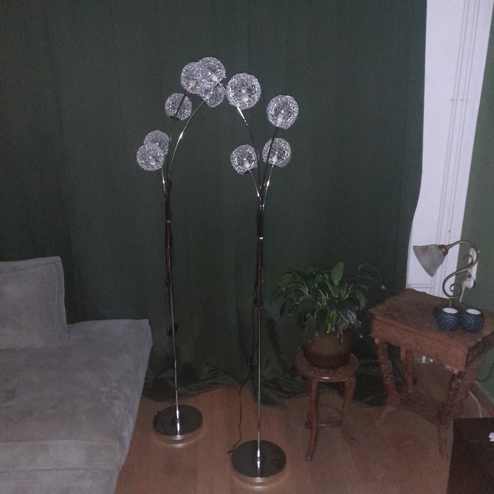2x Vloerlamp Atlas 5-lichts - Modern design, Ophalen, Kunststof, Zo goed als nieuw, Modern