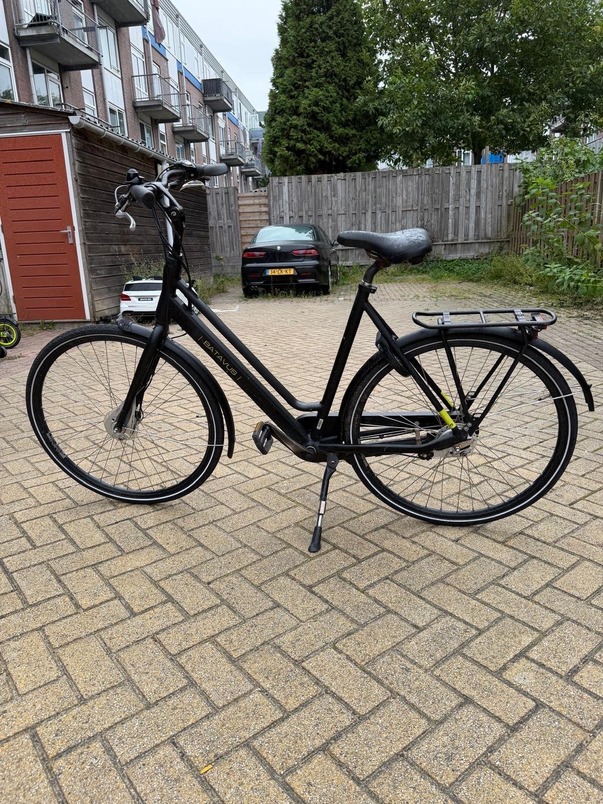 Batavus Fonk met naafdynamo en automatische LED verlichting, Fietsen en Brommers, Gebruikt, Versnellingen, Batavus, 56 cm of meer