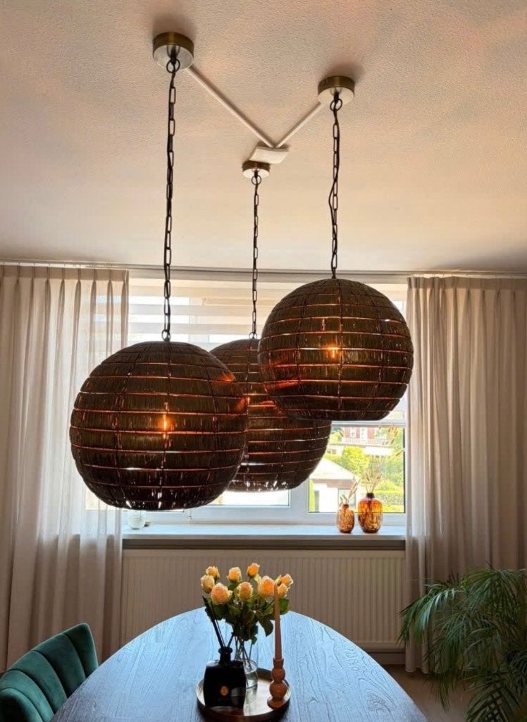 Set van 3 Light & Living Kymora hanglampen, Ophalen, Nieuw, Metaal, E27 (groot)