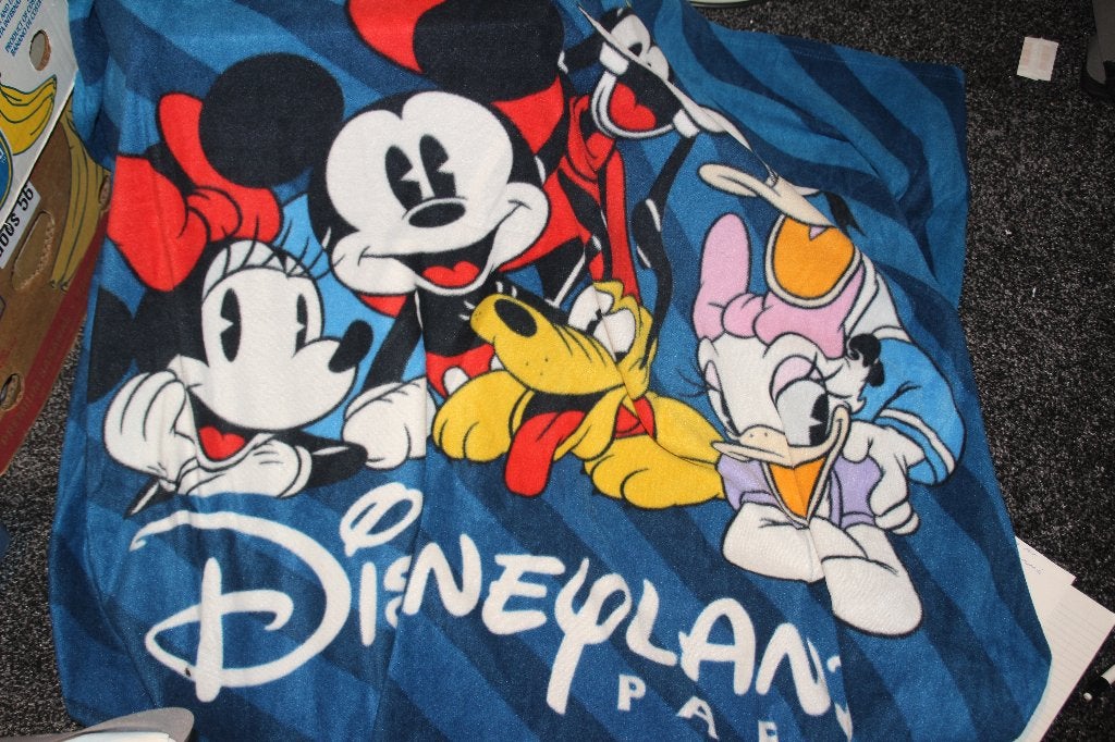 fleece deken disneyland paris 1.60x1.20cm, Verzamelen, Ophalen of Verzenden, Overige figuren, Zo goed als nieuw, Overige typen