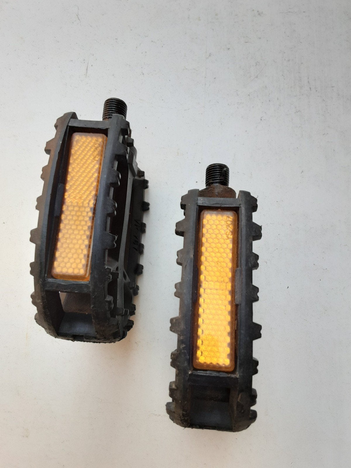 een set kinder pedalen met reflectie, Ophalen of Verzenden, Gebruikt, Crankstel of Pedalen