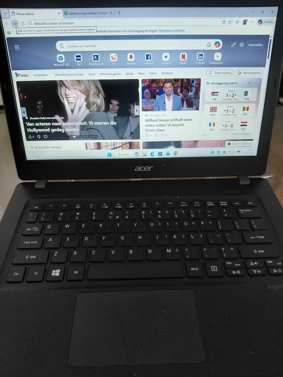 Te koop Acer laptop core i7, Computers en Software, Windows Laptops, Ophalen, 15 inch, 2 tot 3 Ghz