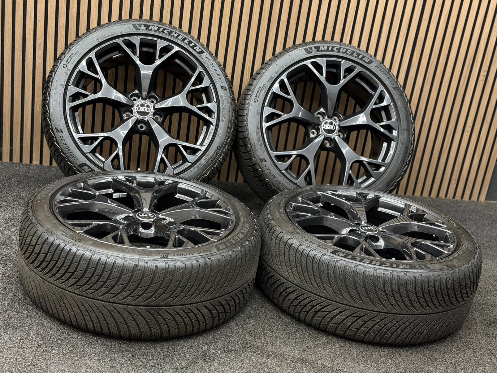 ZGAN! Originele 20 inch Audi A6 S6 4P 5x112 ET43 Michelin AO, Ophalen, 255 mm, ., Banden en Velgen