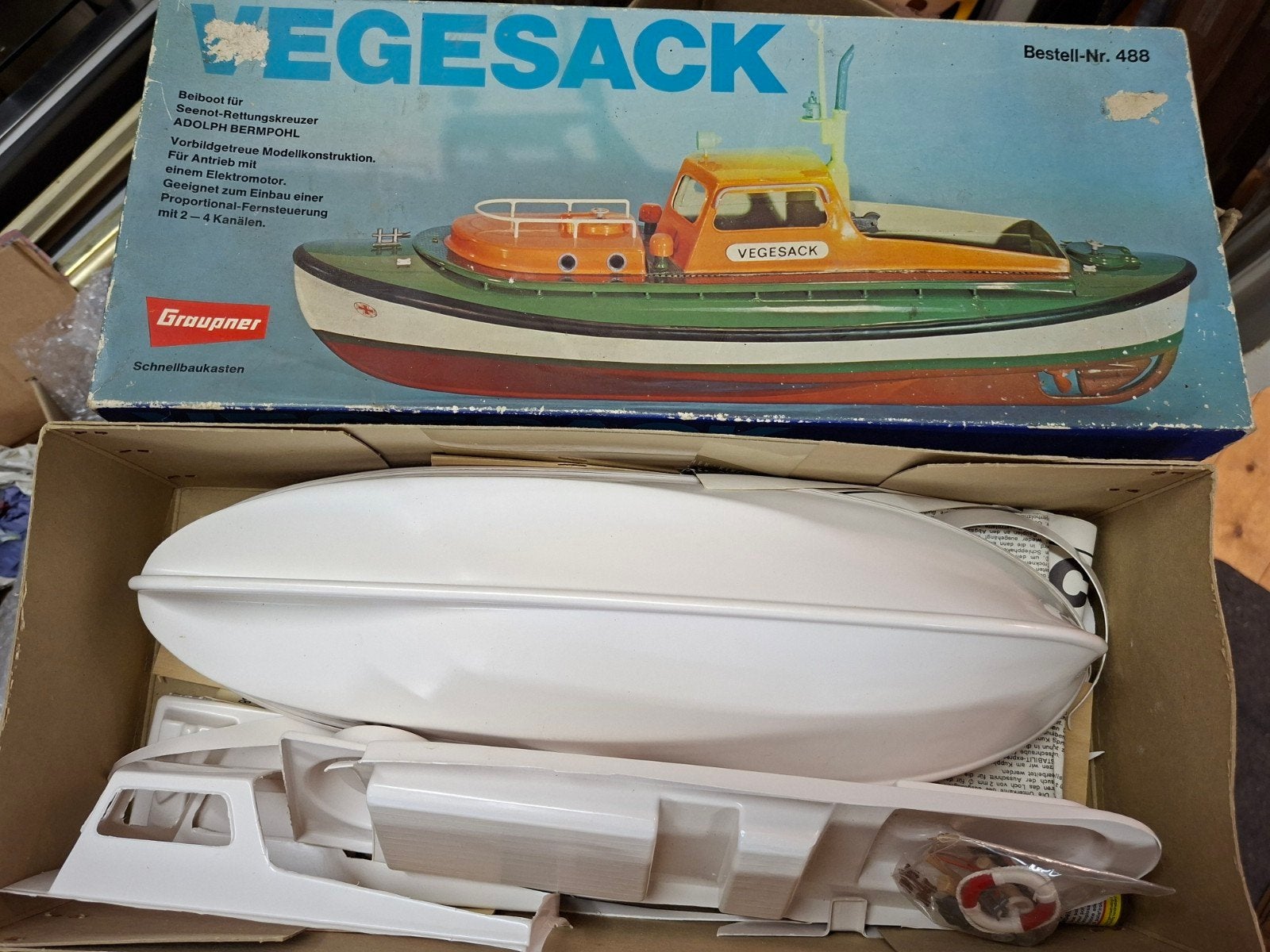 Vintage modelbouw boot nieuw, Ophalen, Nieuw