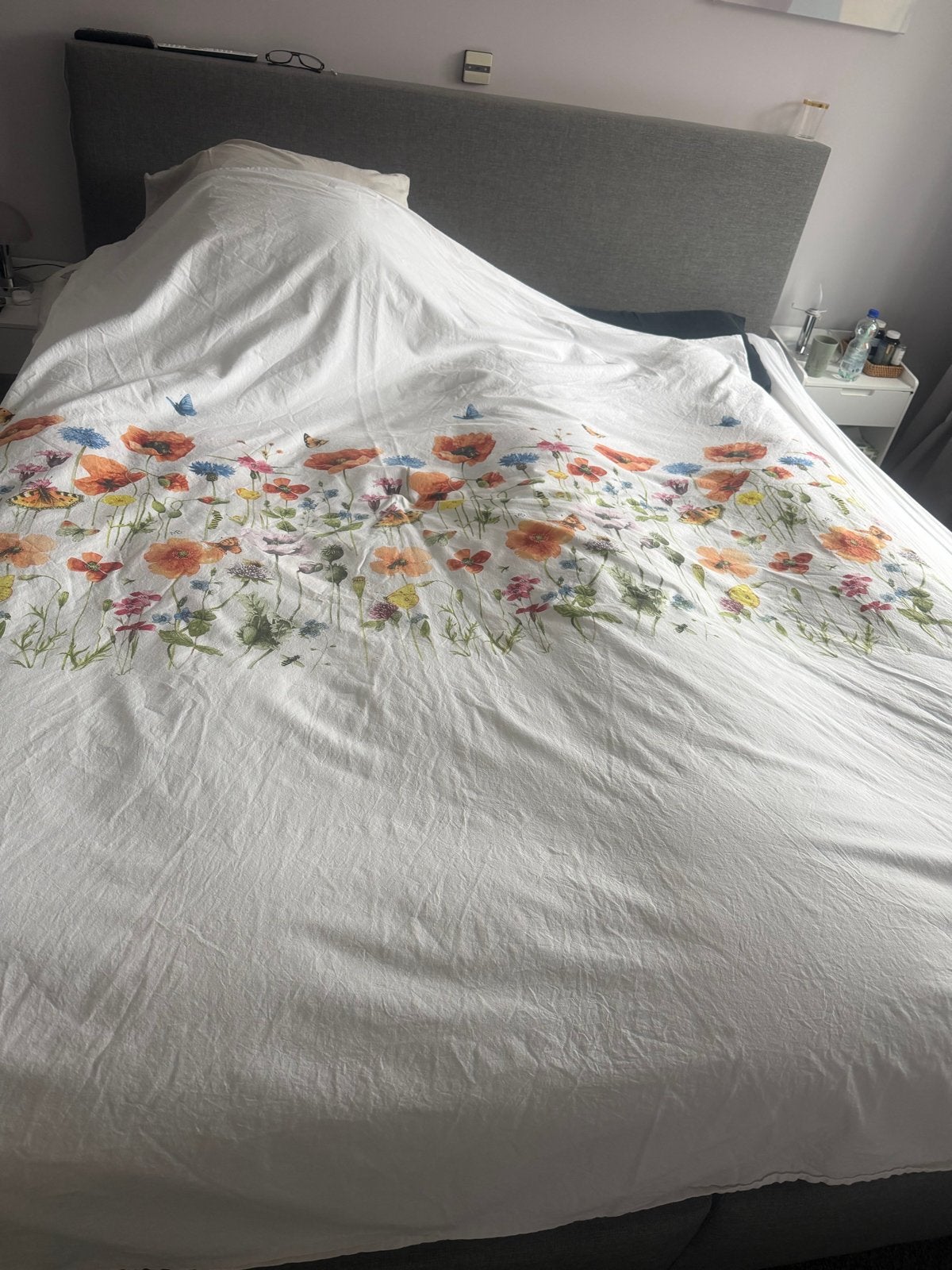 Marjolein Bastin Dekbedovertrek 180x200 - Bloemenprint, Gebruikt, Meerkleurig, Dekbedovertrek, Tweepersoons