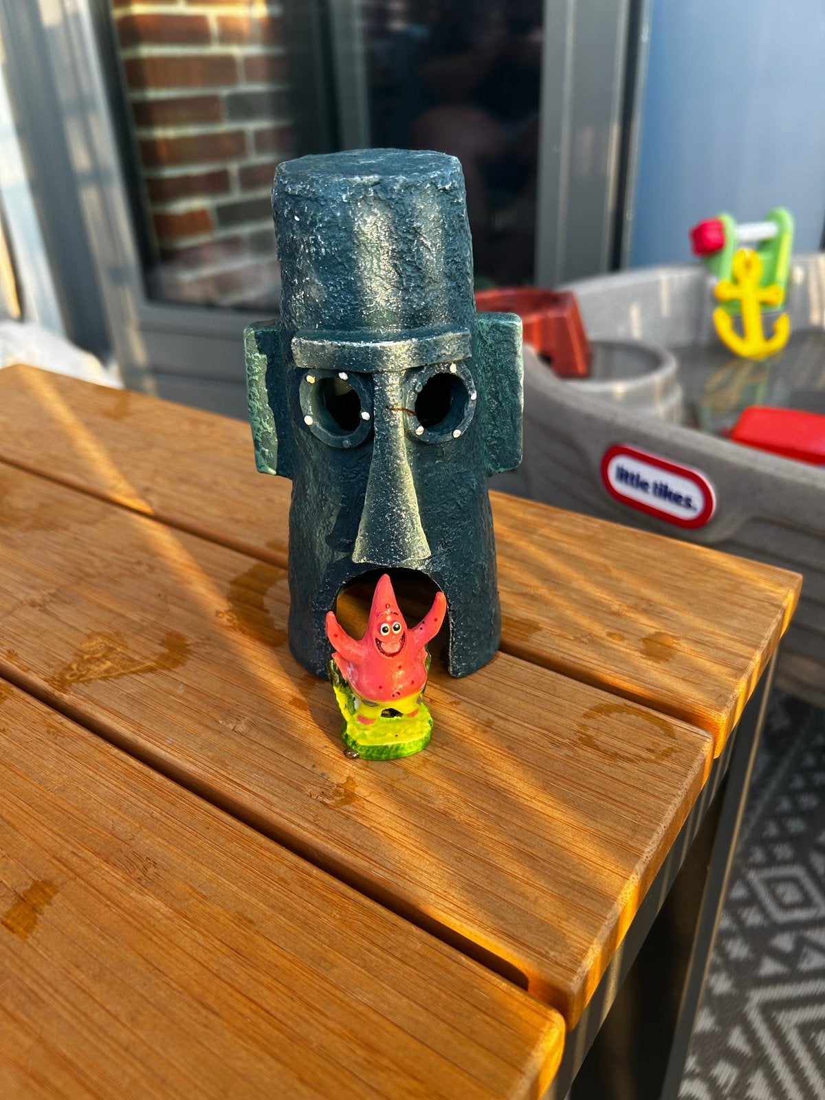 Spongebob, Patrick, meneer Krabs inclusief huisjes, Ophalen, Gebruikt, Decoratie