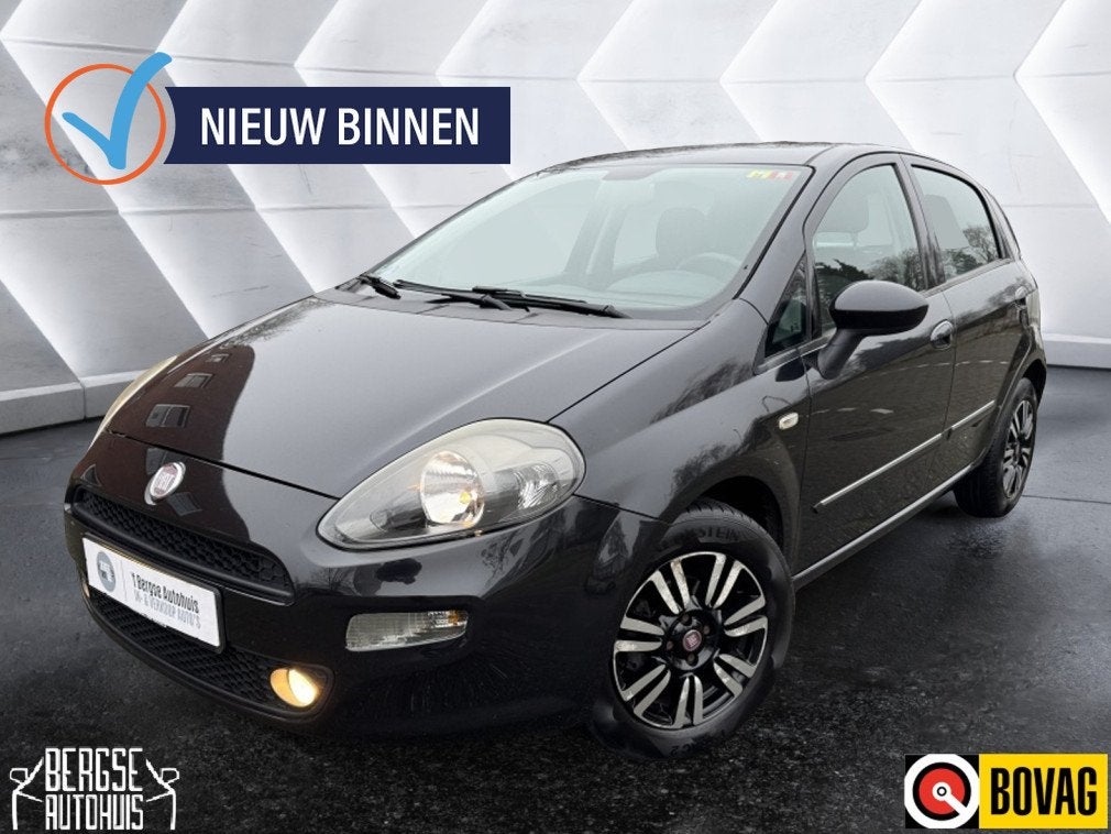 Fiat Punto Evo 0.9 TwinAir Easy Clima Cruise Lmv (bj 2013), Auto's, Fiat, Gebruikt, Zwart, Origineel Nederlands, Handgeschakeld