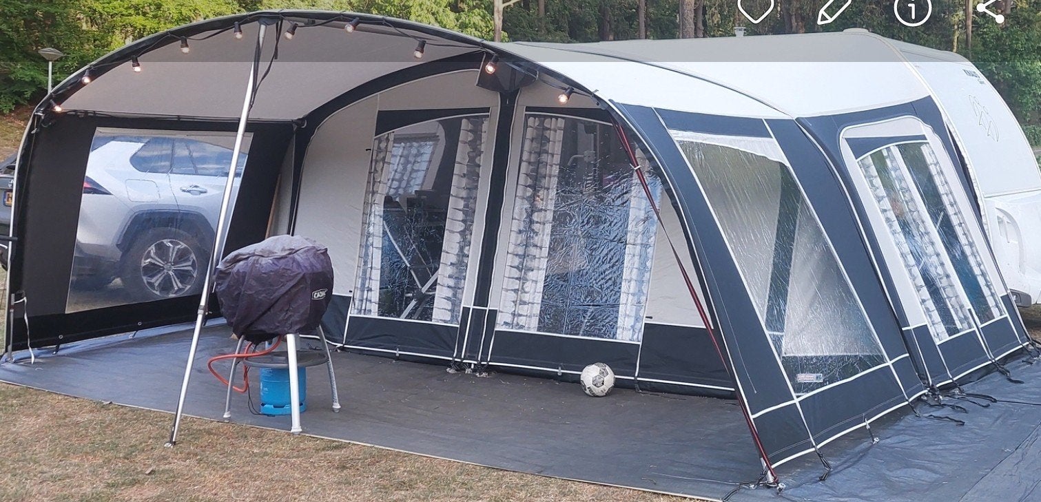 Unico luifel deluxe maat 10 met vaste zijwanden, Caravans en Kamperen, Tenten, Ophalen, Gebruikt, Tot en met 4