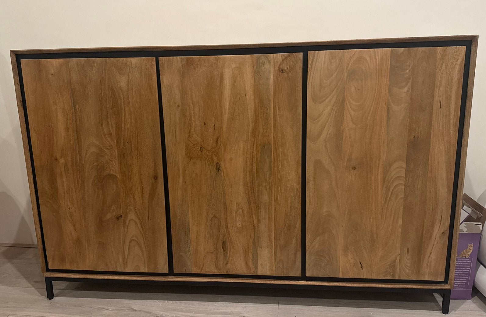 Mangohouten dressoir, Ophalen, Zo goed als nieuw, 25 tot 50 cm
