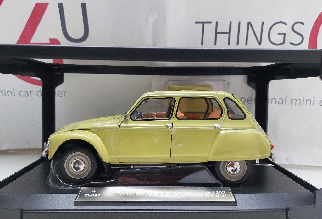 Norev 1:18 Citroën Dyane 6 1970 Calabre Yellow nieuw, Ophalen of Verzenden, Nieuw, Auto, Norev