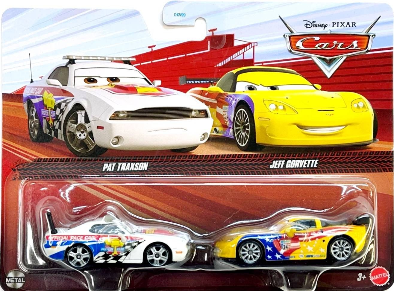 JKW72 Jeff Corvette & Pace Car Mattel Disney Pixar Cars Nieu, Ophalen of Verzenden, Nieuw