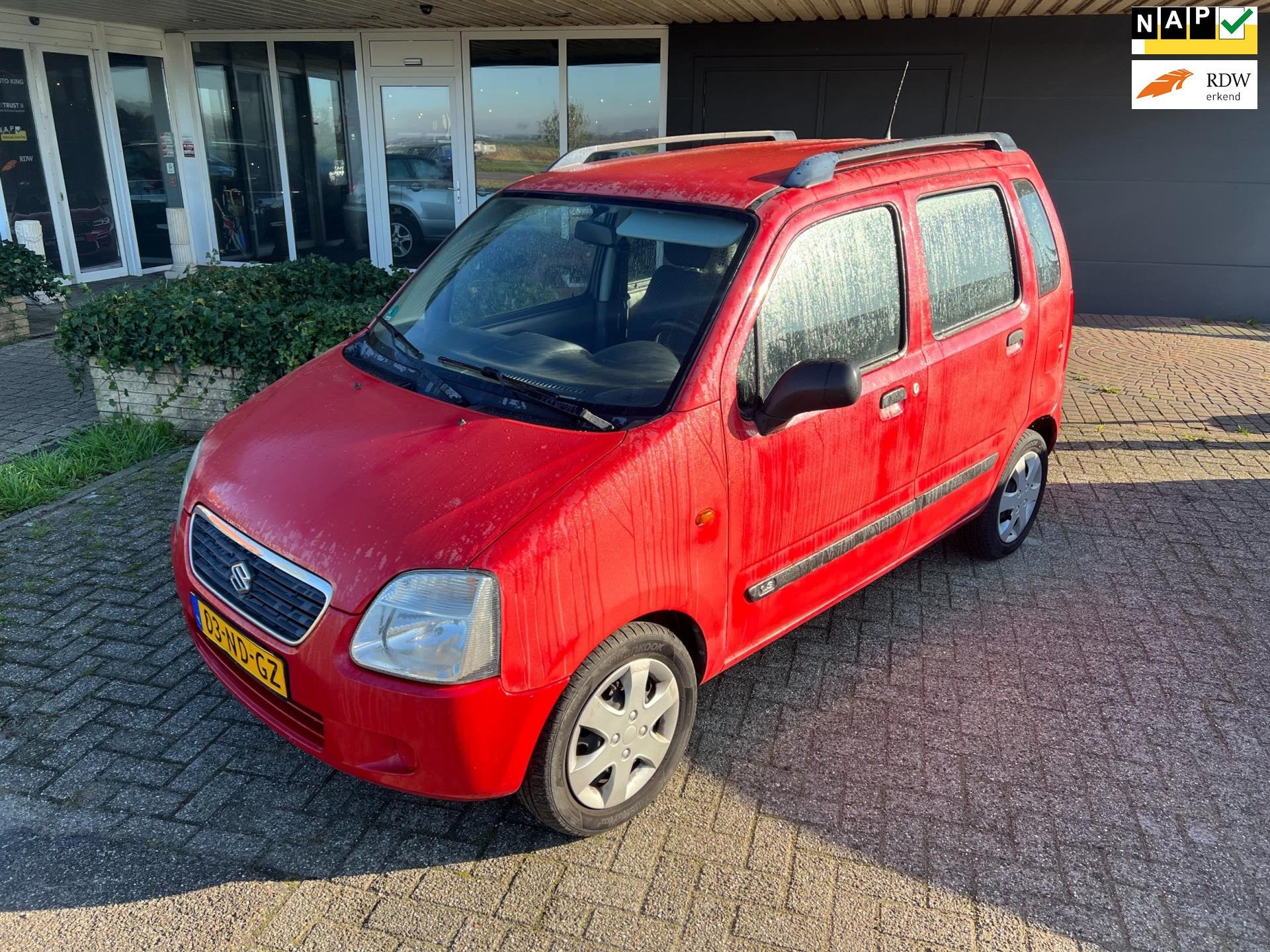 Suzuki Wagon R+ 1.3 GLS AUT I STRB I ELEK RMN I APK+NAP, Auto's, Suzuki, 970 kg, Stof, Zwart, 4 cilinders