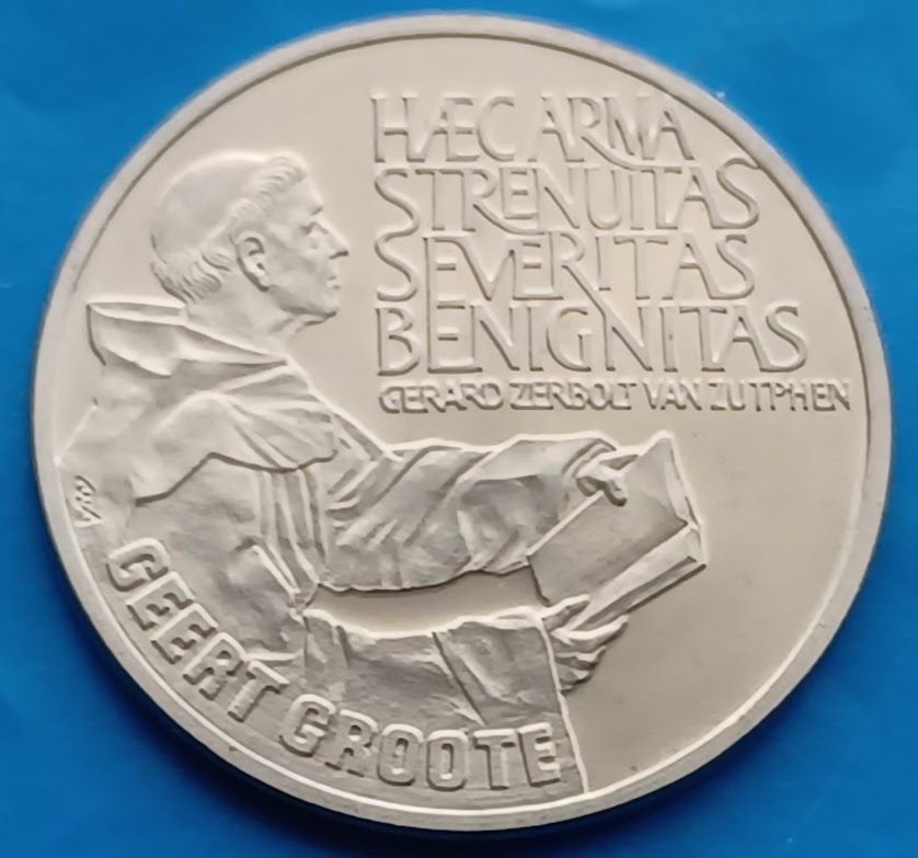 2 1/2 ECU 1990 - Geert Groote UNC, Verzenden, Overige materialen, Nederland
