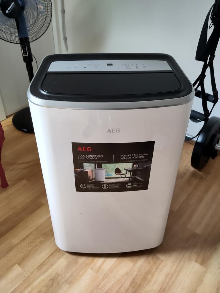 AEG mobiele airco, Witgoed en Apparatuur, Airco's, Ophalen, Gebruikt, Mobiele airco, 3 snelheden of meer
