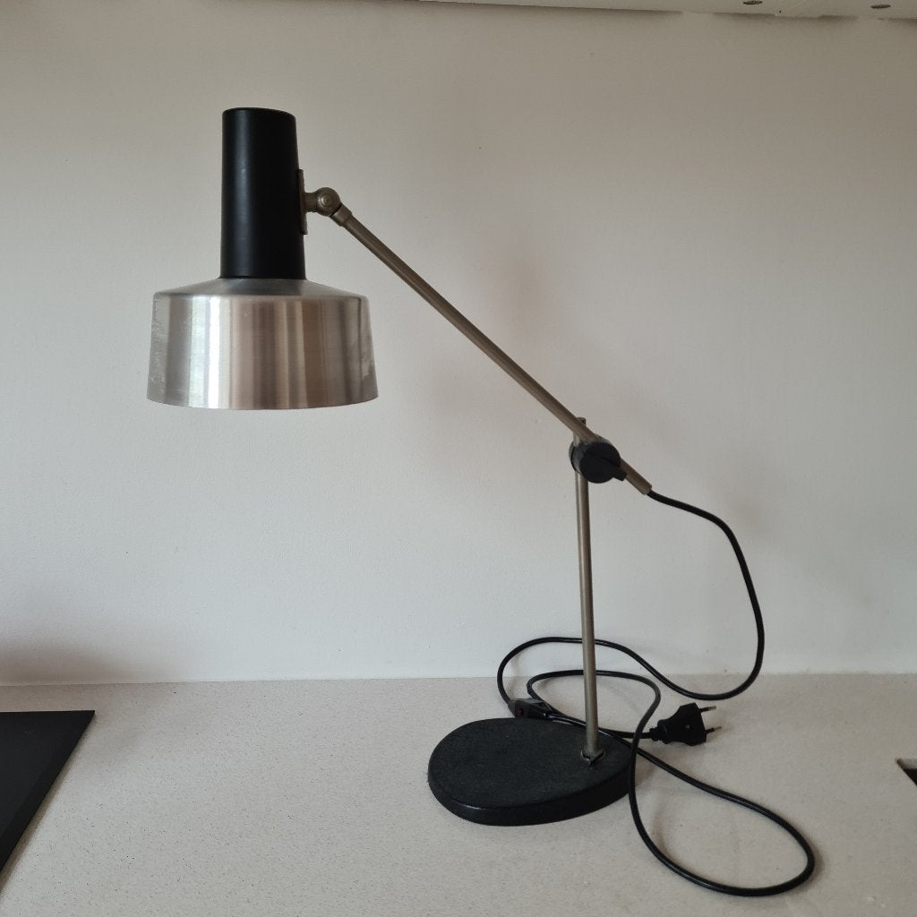 Vintage Anvia Hoogervorst tafellamp pendellamp 6050 jaren 60, Bureaulamp, Overige merken, Vintage, 45 cm
