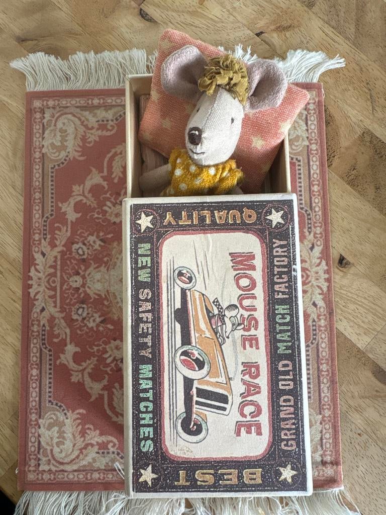 Maileg Muis in luciferdoosje, Kinderen en Baby's, Muis, Overige merken, Overige karakters, Ophalen of Verzenden